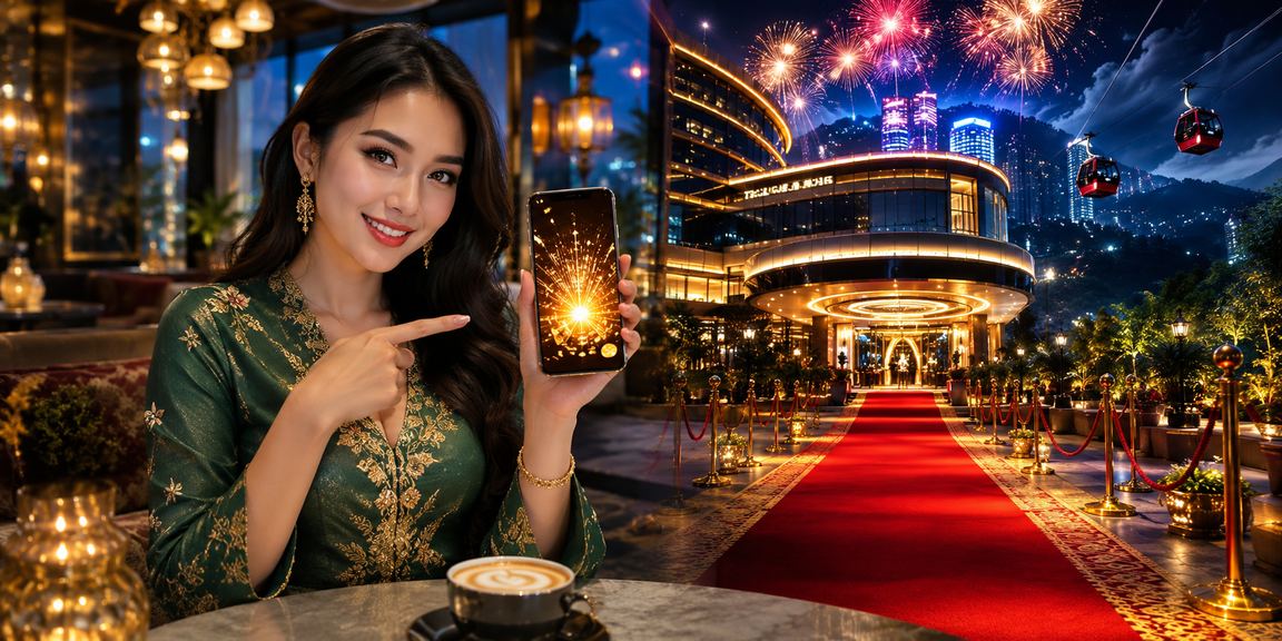 Pemain menikmati permainan slot di kasino mudah alih Genting Highlands pada musim Hari Raya