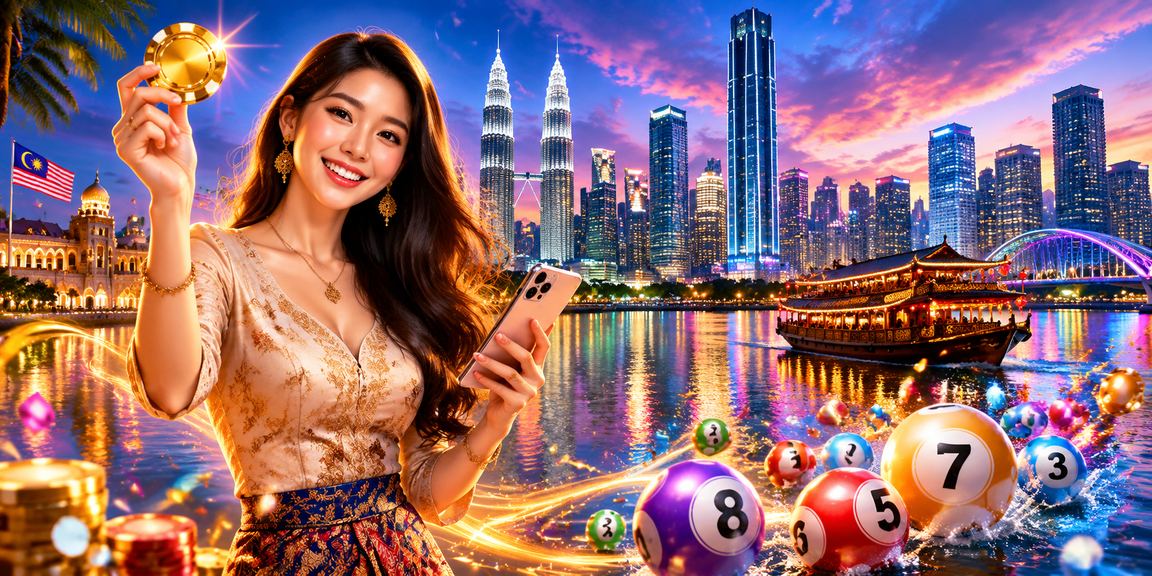 Suasana lotri dan jackpot bergaya moden di Kuala Lumpur dengan paparan hadiah besar