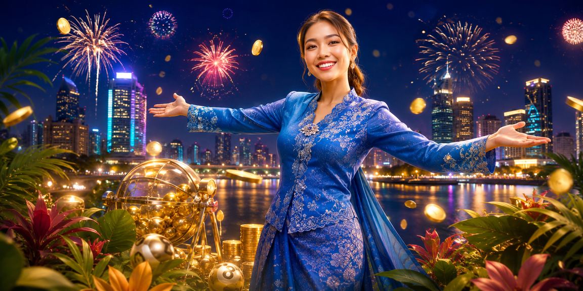 Wanita berpakaian tradisional baju kurung menyertai permainan lotri dan jackpot di Petaling Jaya